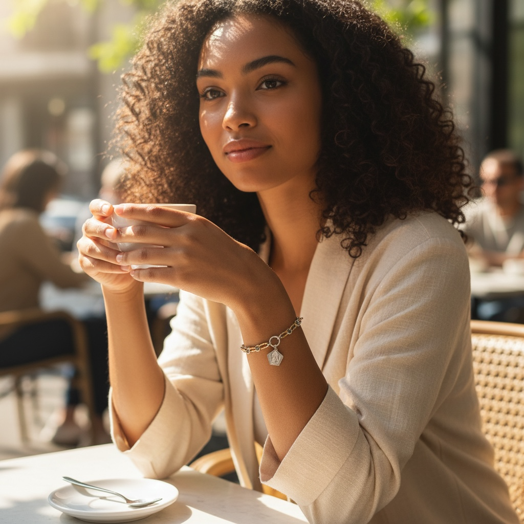 pulseras de acero y plata
