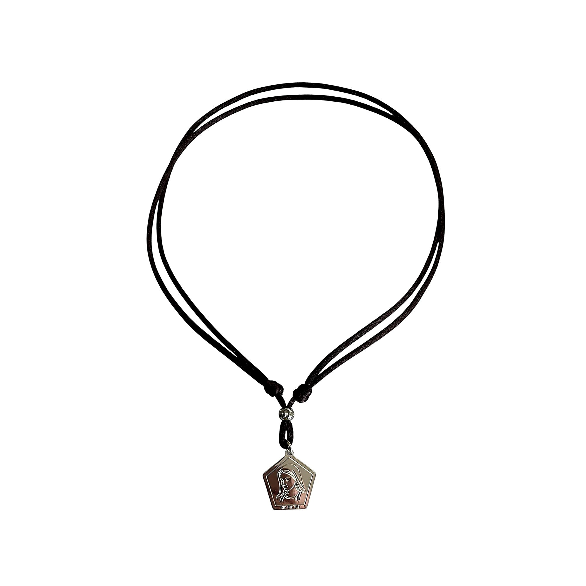 Medalla con cordón de seda satinada