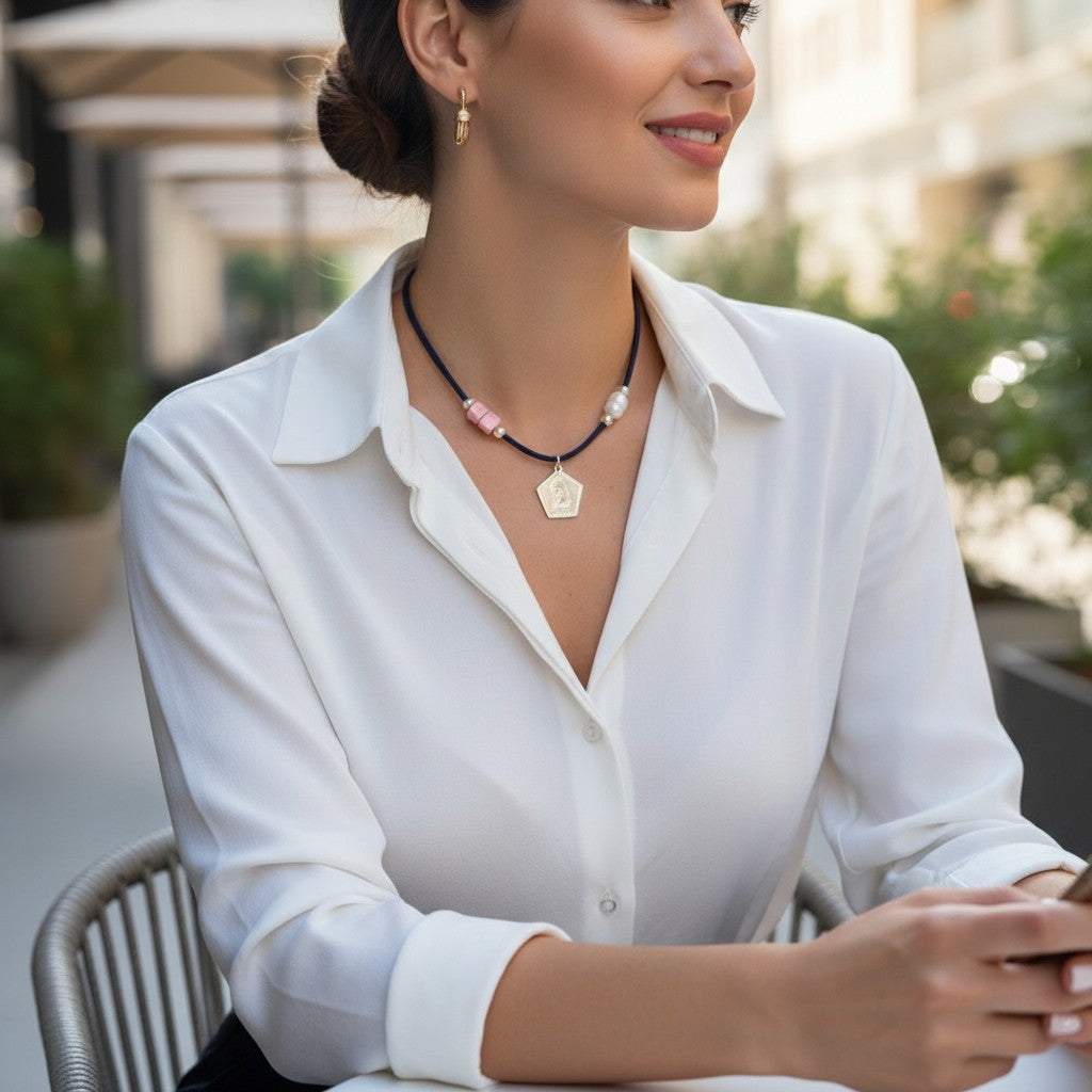 ¡PAZ, PAZ, PAZ! En Marcha · azul marino y rosa