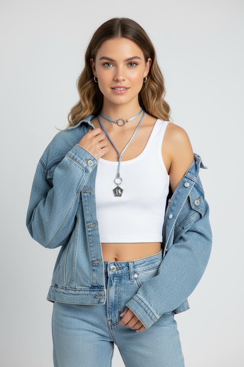 Medalla con cordón de seda satinada