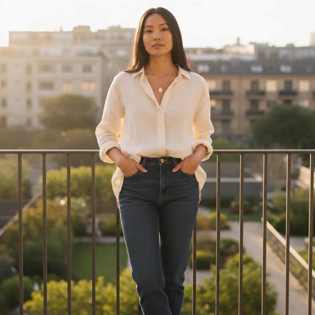 Medalla con cadena de plata