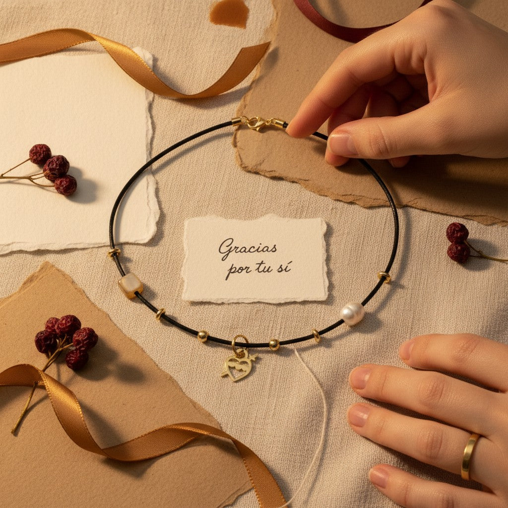 Sagrado corazón de Maria en oro  y Caramelo, plata 925 chapada en oro 18kt