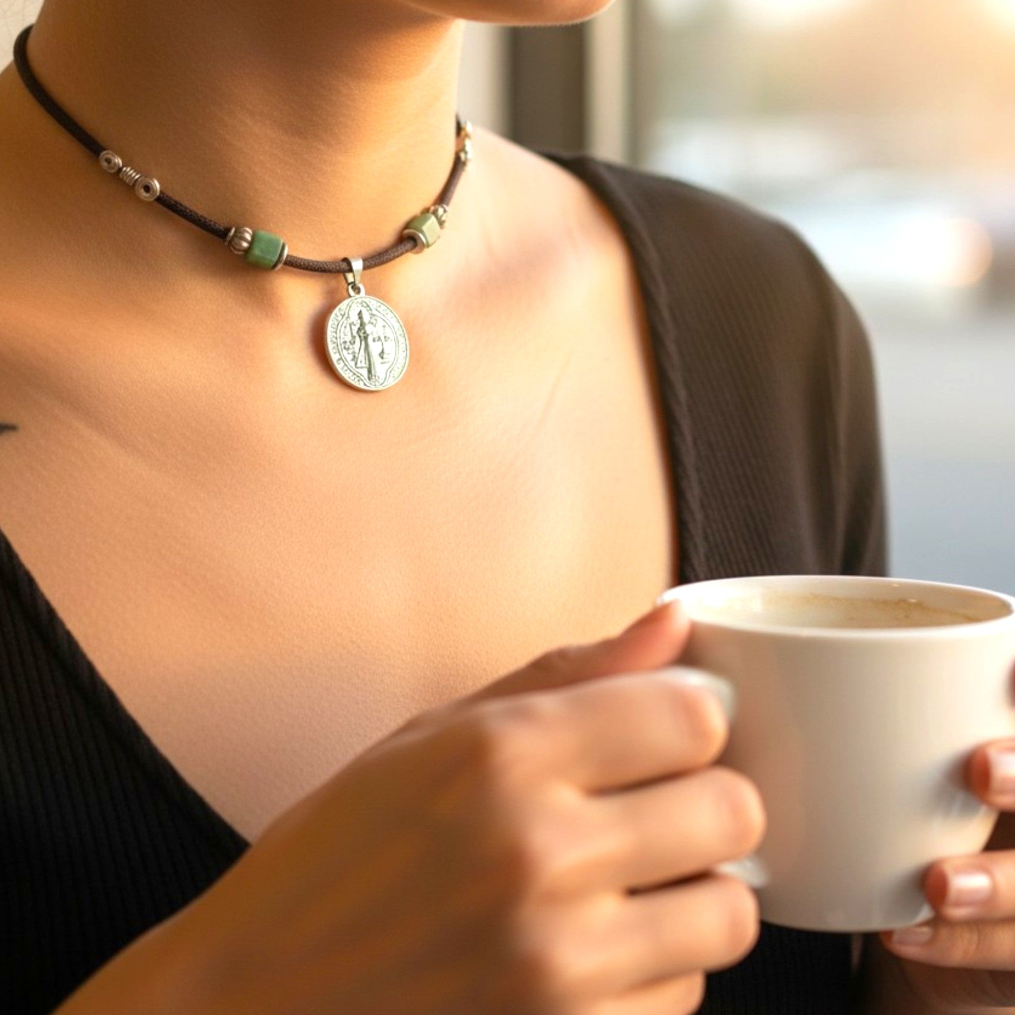 Collar San Benito Olivo Franciscano