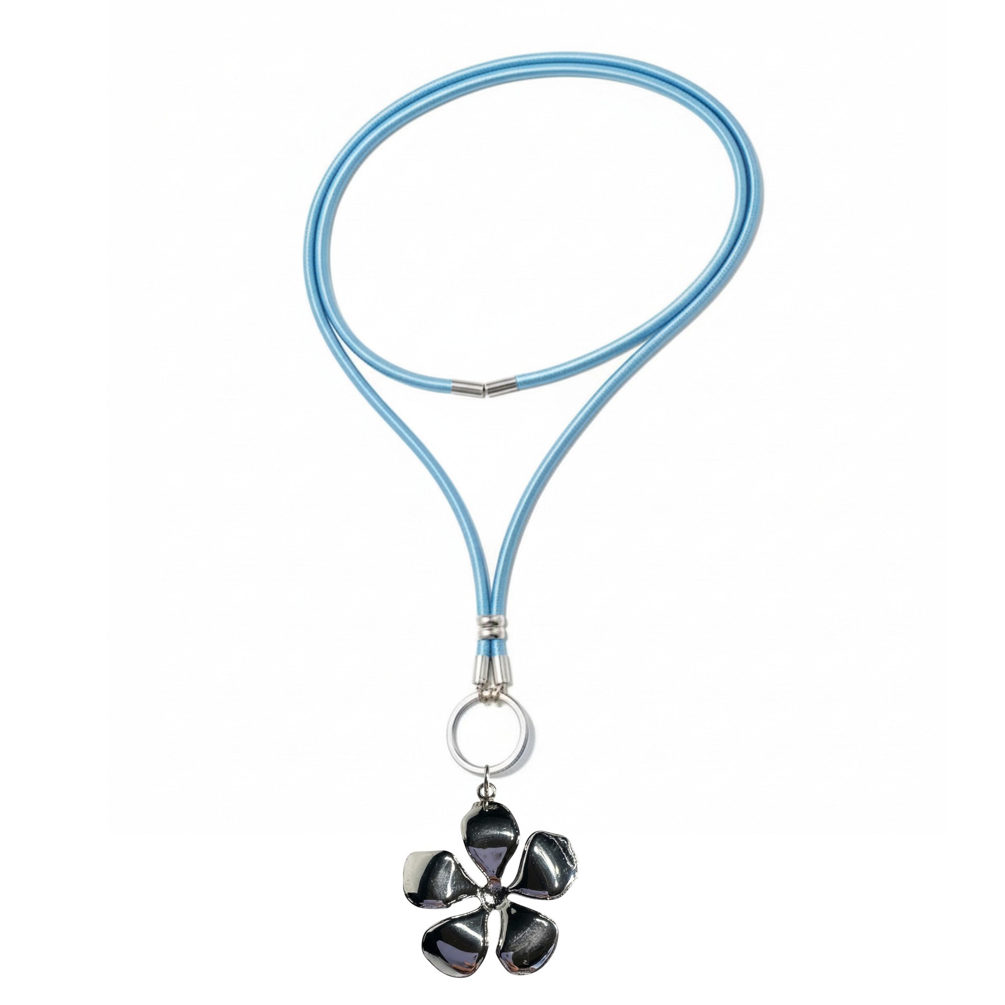 COLLAR DE SEDA CON FLOR SAKURA