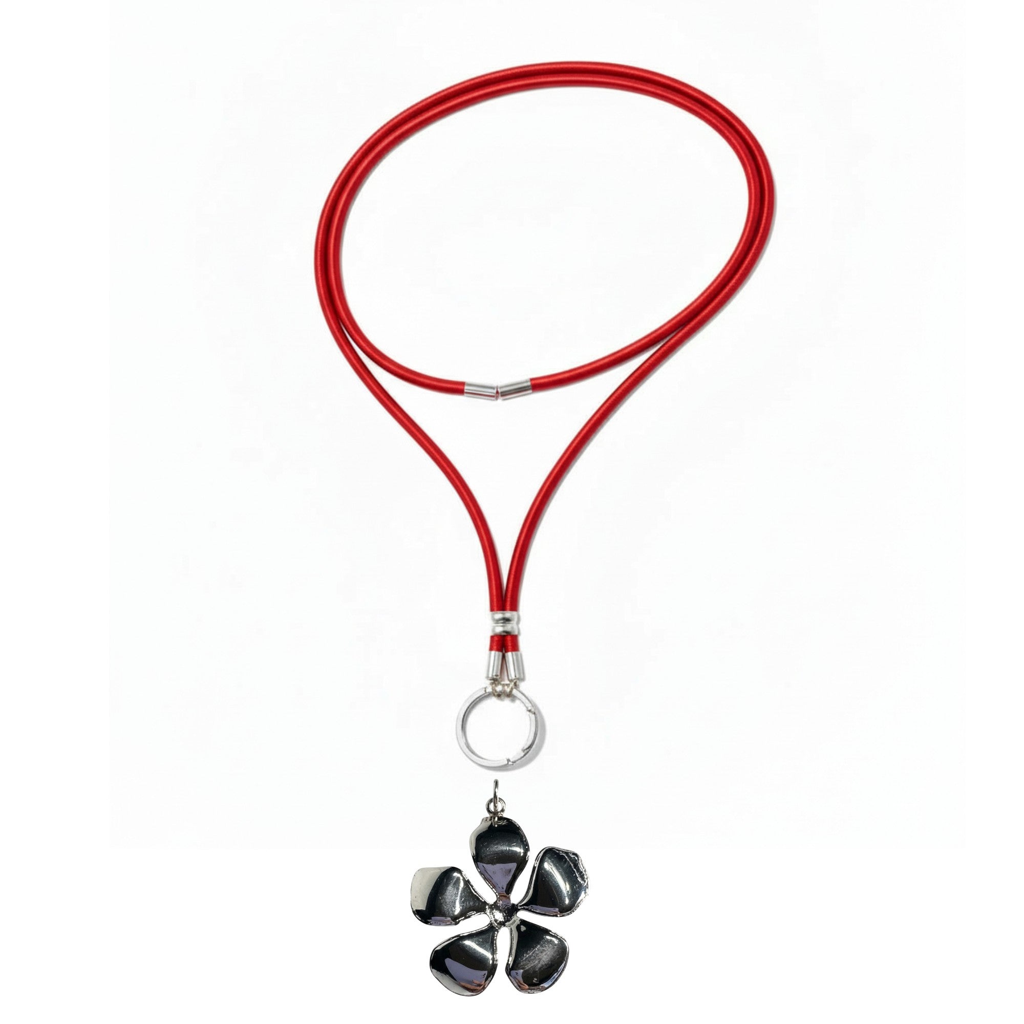 COLLAR DE SEDA CON FLOR SAKURA