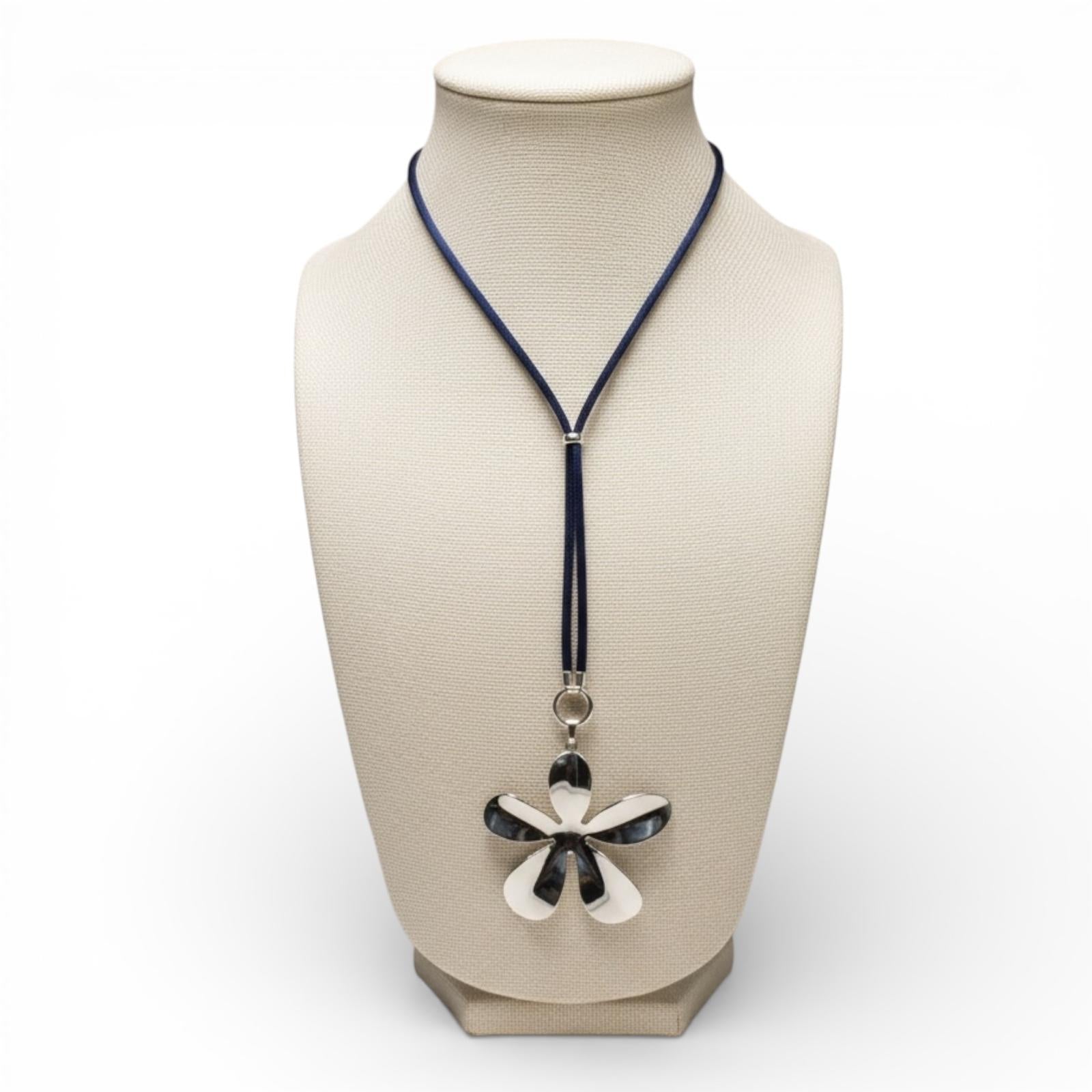 florece en hawai-Colgante largo ajustable y transformable con flor hawaiana