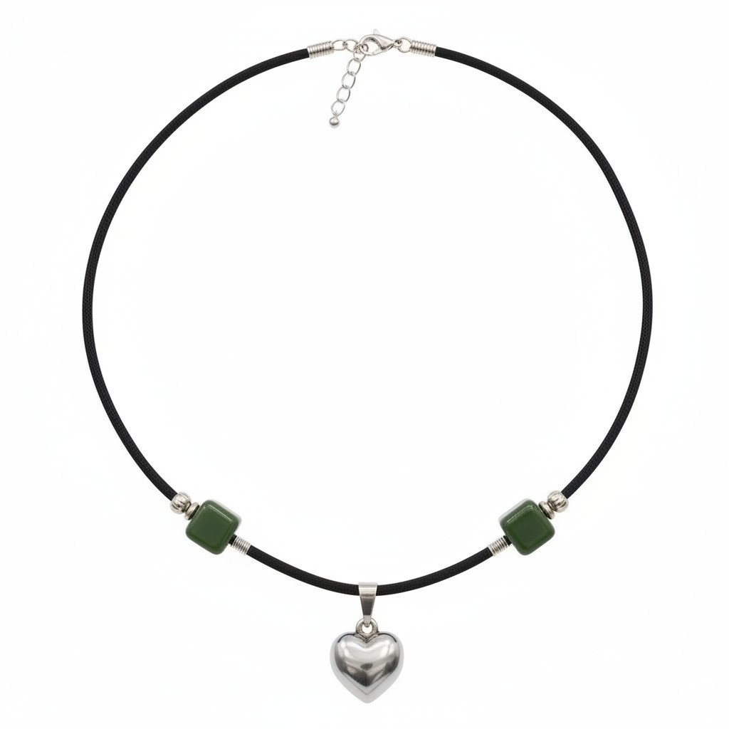 Corazón de acero en verde