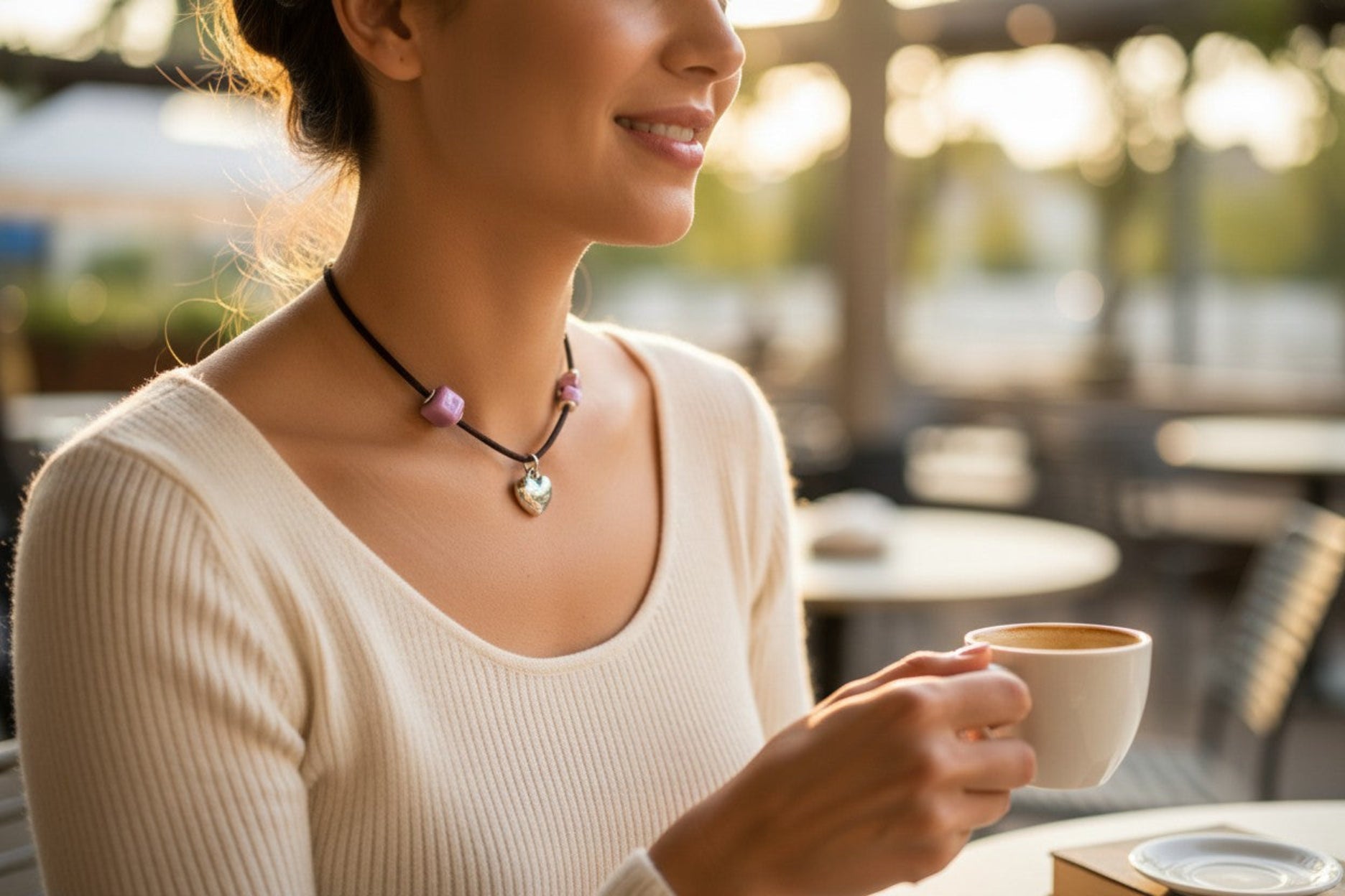 Corazón de acero nen lila