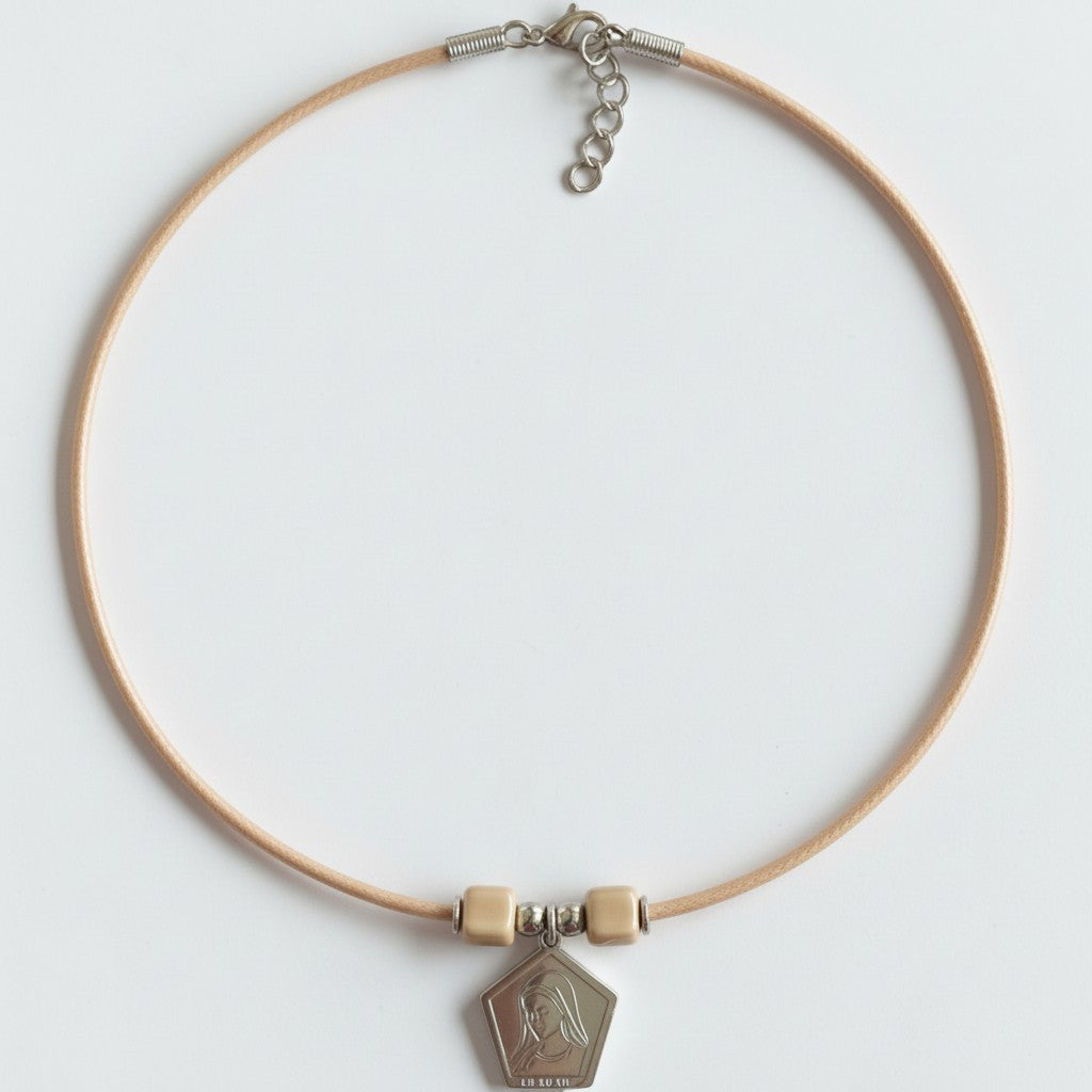 Medalla con cordón de seda satinada