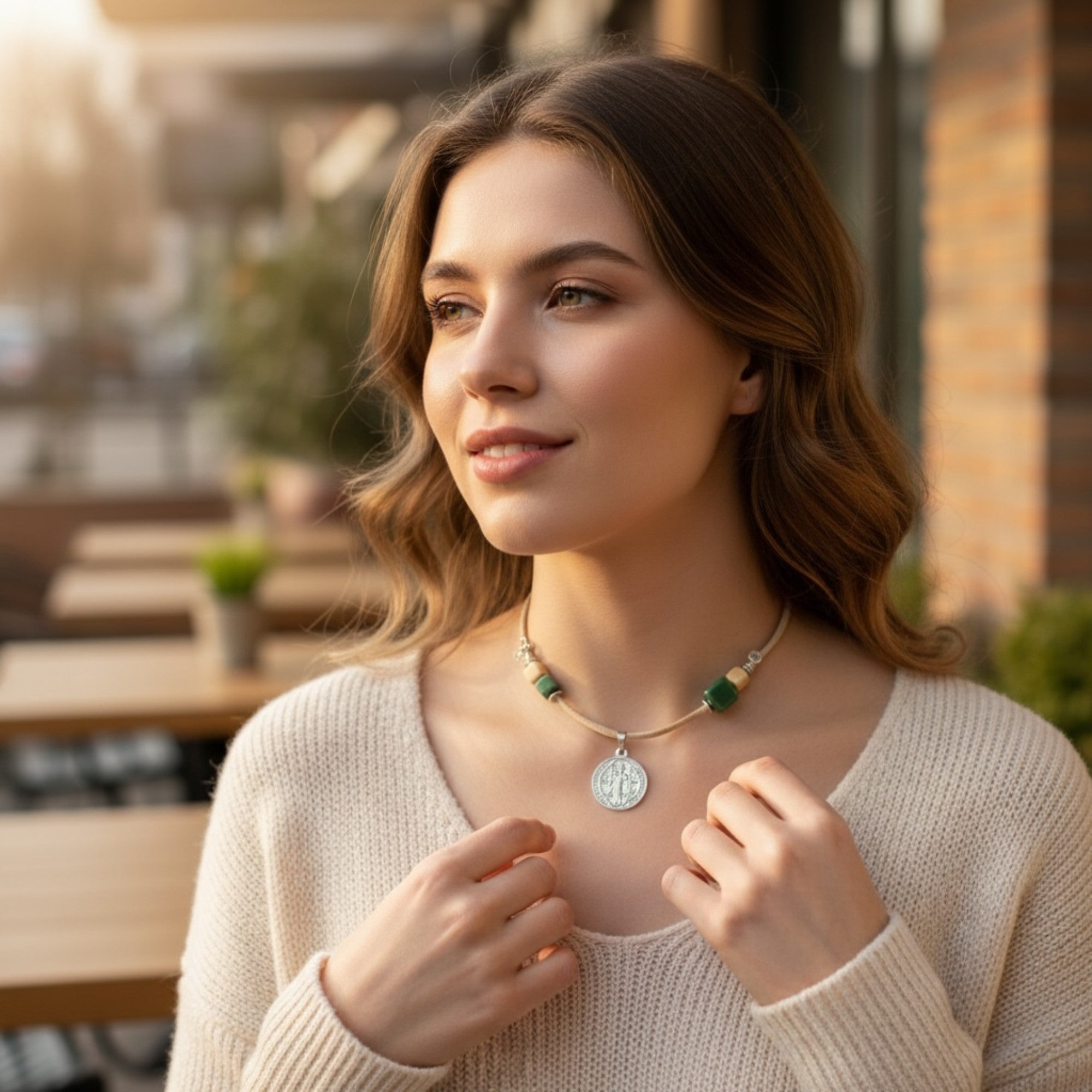 Collar San Benito Paz que Permanece