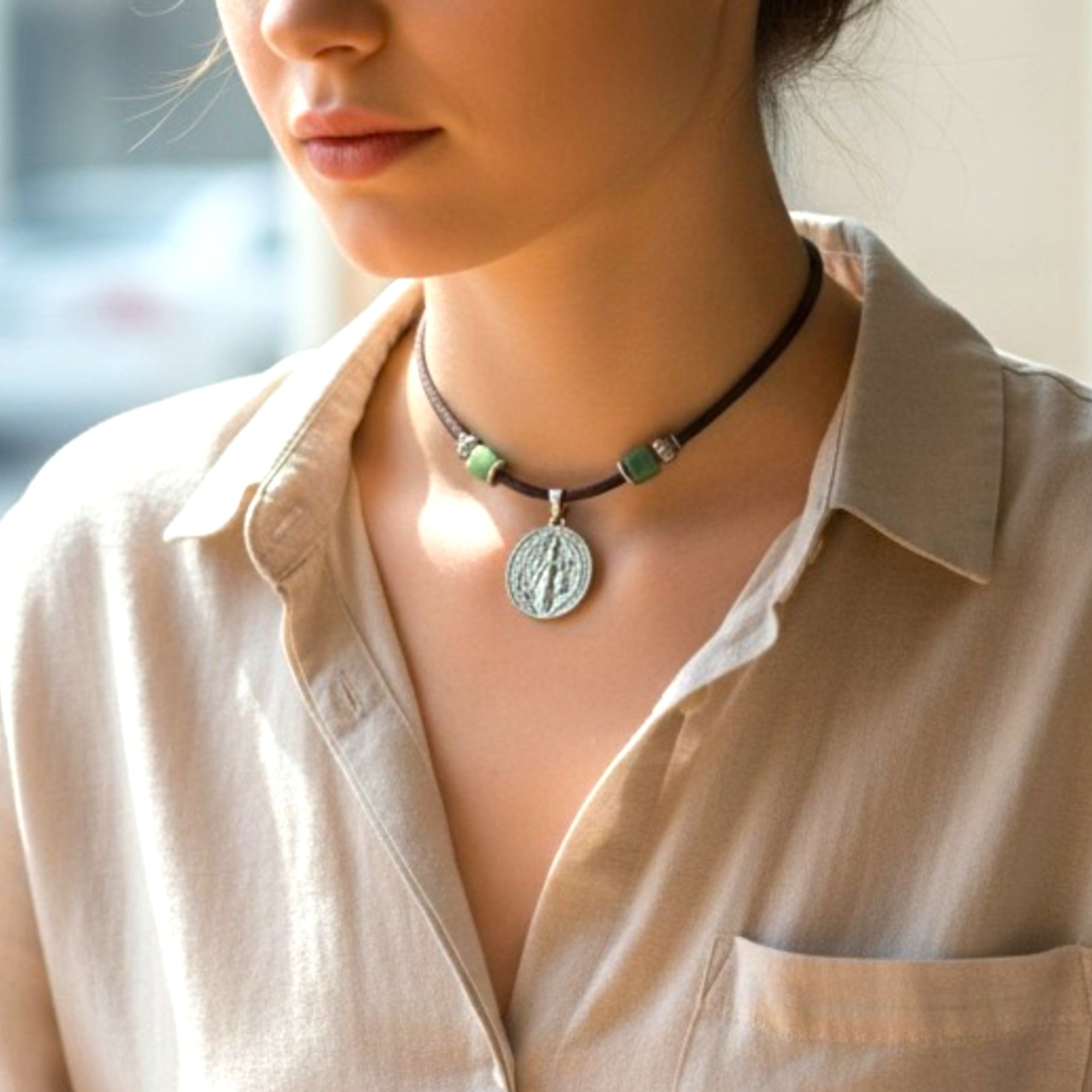 Collar San Benito Olivo Franciscano