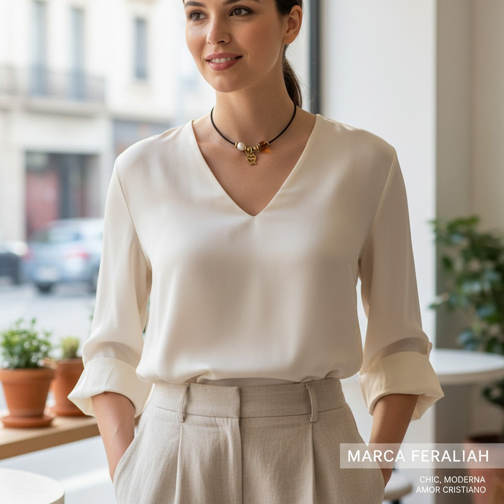 Sagrado corazón de Maria en oro  y Caramelo, plata 925 chapada en oro 18kt